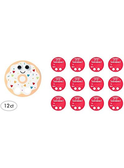Donut Finger Walker Valentines Cards