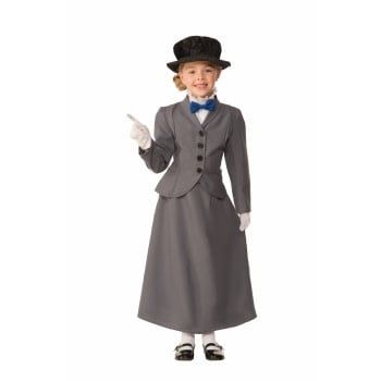 Child English Nanny Medium (8-10) Costume
