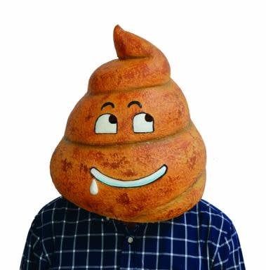Poop Emoji Latex Mask