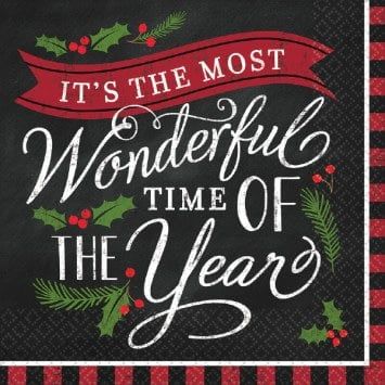 Most Wonderful Time Luncheon Napkins (36)