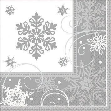 Sparkling Snowflake Beverage Napkin (16)