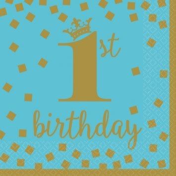 1st Birthday Boy Luncheon Napkins (16)
