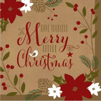 Merry Little Christmas Luncheon Napkins (36)