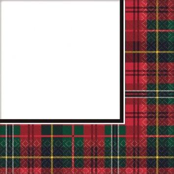 Holiday Charm Plaid Luncheon Napkin (125)