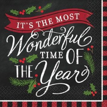Most Wonderful Time Beverage Napkins