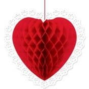 Red Heart Honeycomb Ball