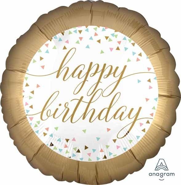 Birthday Pastel Confetti 18&quot; Mylar Balloon