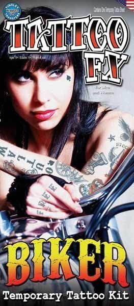 Biker-Outlaws Temporary Tattoo