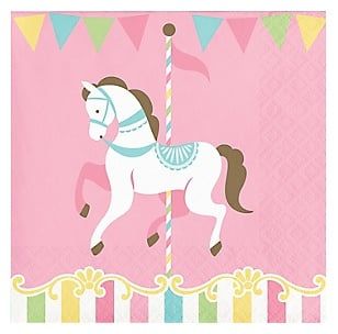 Carousel Beverage Napkins (16)