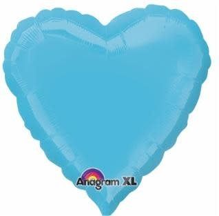 Heart Caribbean Blue 18&quot; Mylar Balloon