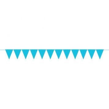 Mini Paper Pennant Banner - Caribbean Blue