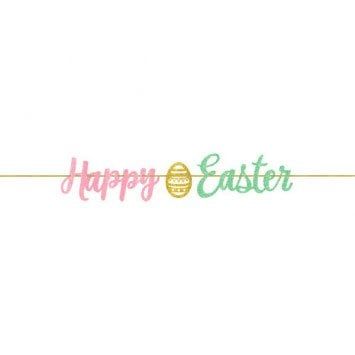 Easter Script Glitter Letter Banner