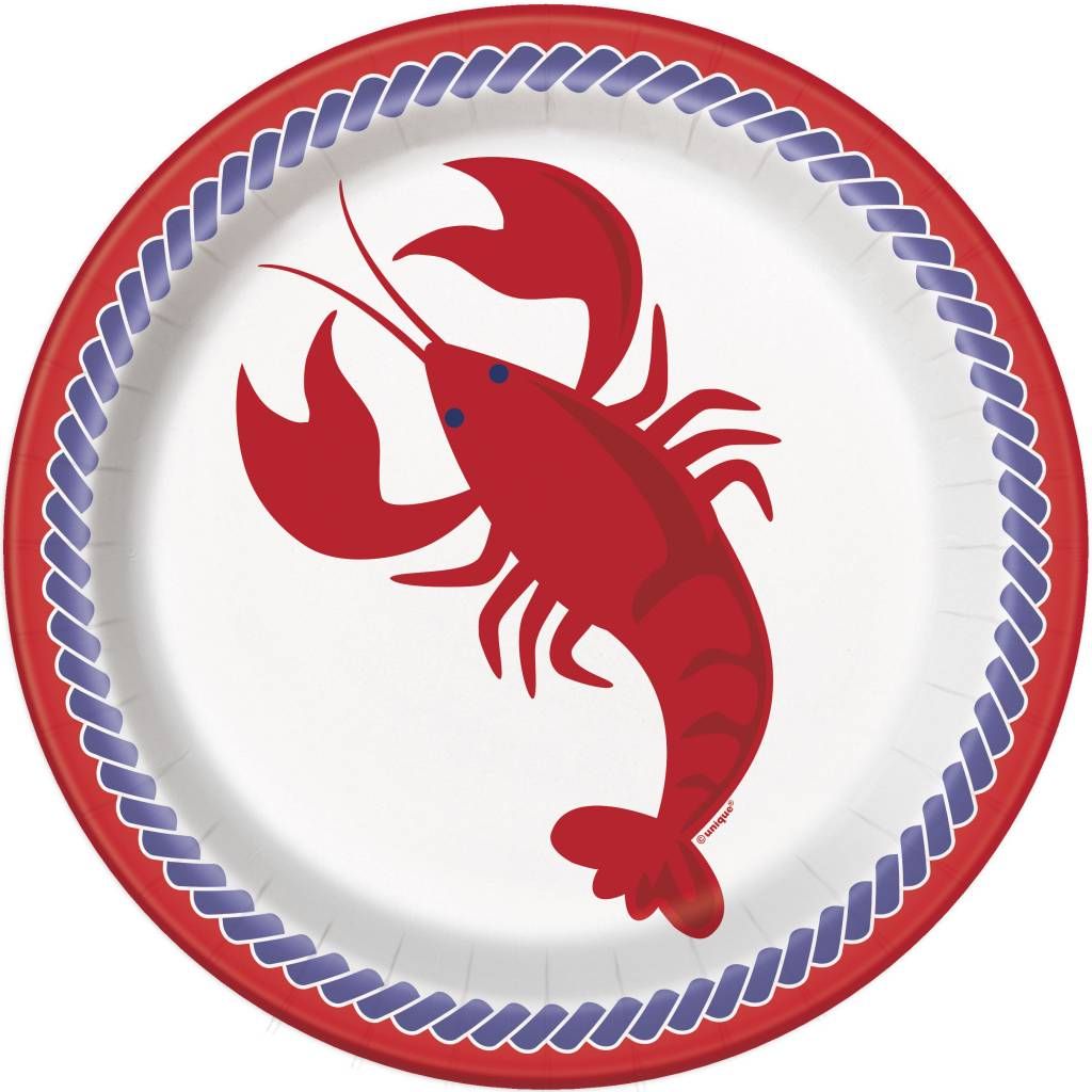 Nautical Lobster 9&quot; Dinner Plate (8)