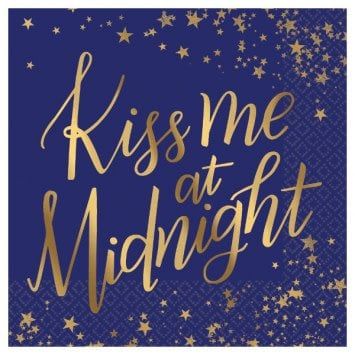 Kiss Me at Midnight Beverage Napkins (16)