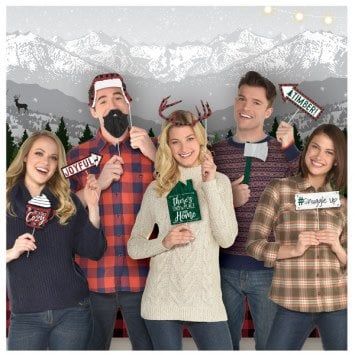 Cozy Christmas Scene Setter With Photo Props