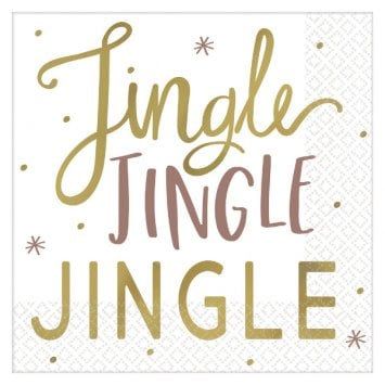 Jingle Jingle Jingle Beverage Napkins Hot-Stamped (16)
