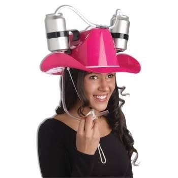 Pink Cowgirl Drinking Helmet