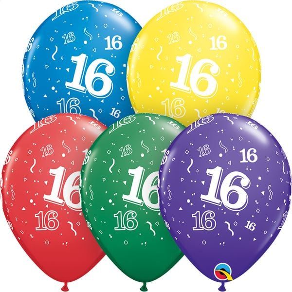 11&quot; #16 Around Balloons (Without Helium)