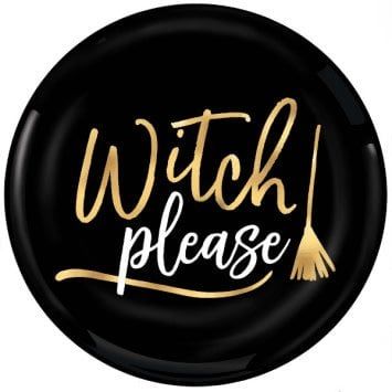 Witch Please Plastic Coupe Plates, 7 1/2&quot; (4)