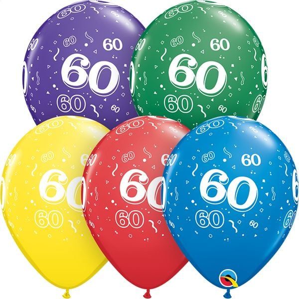 11&quot; #60 Around Balloons (Without Helium)