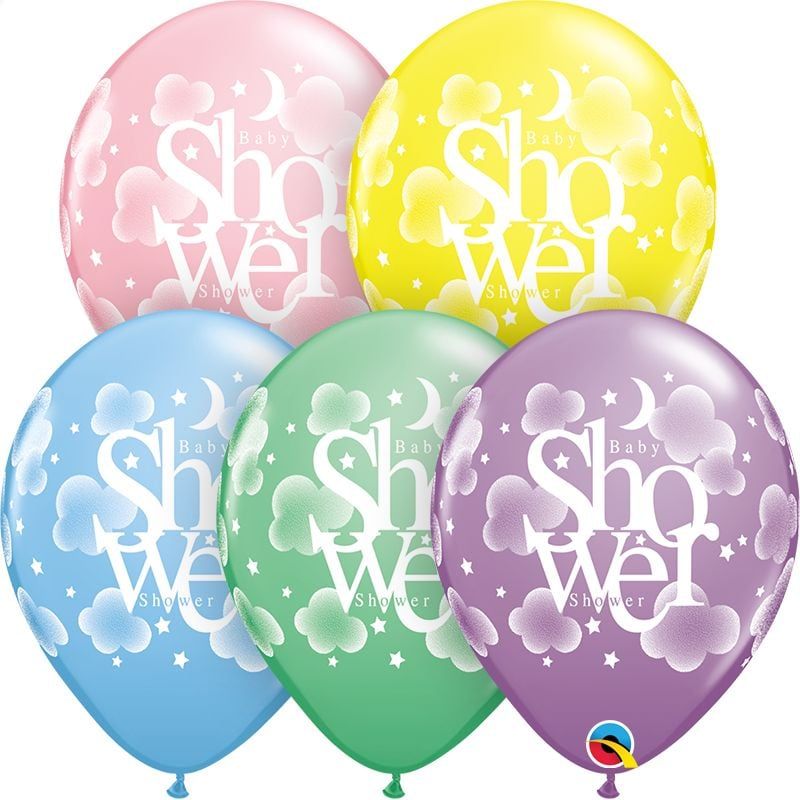 11&quot; Pastel Heavenly Baby Shower Balloon (Without Helium)