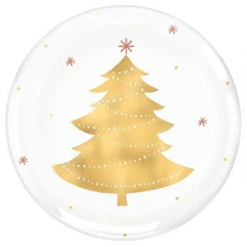 Tree Coupe Plates Hot-Stamped 7 1/2&quot; (4)