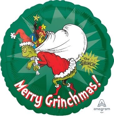 How The Grinch Stole Christmas 18&quot; Mylar Balloon