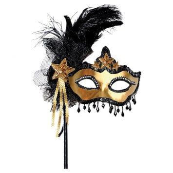 Glitzy Mask on a Stick