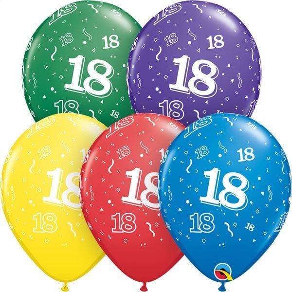 11&quot; #18 Around Balloons (Without Helium)