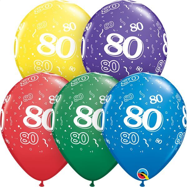 11&quot; #80 Around Balloons (Without Helium)