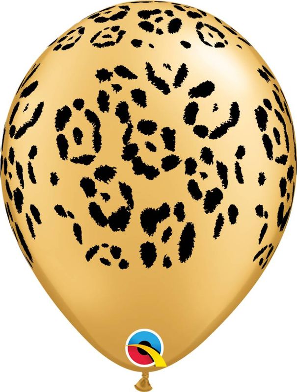 11&quot; Gold Leopard Spots Balloon (Without Helium)