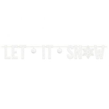 Let It Snow Felt Banner