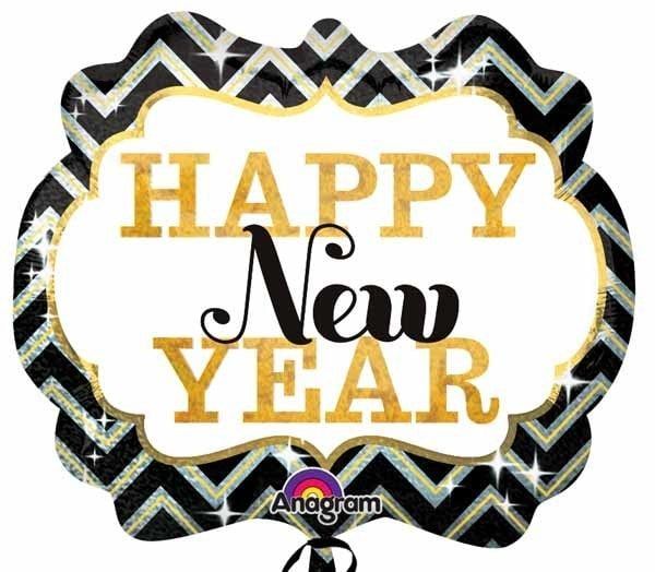 Happy New Year Marquee 25&quot; Mylar Balloon