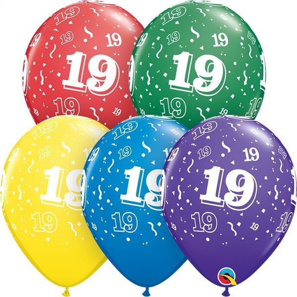 11&quot; #19 Around Balloons (Without Helium)