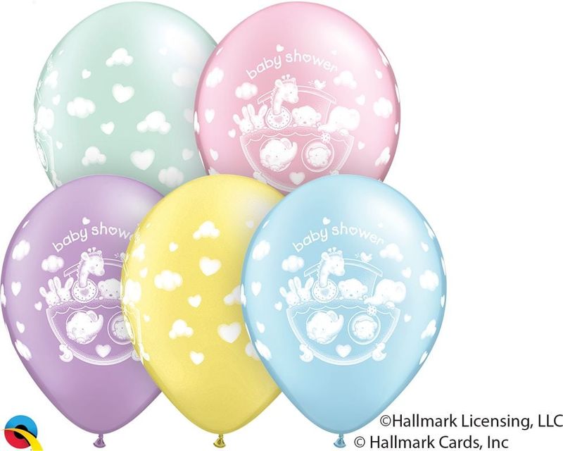 11&quot; Adorable Ark Baby Shower Balloons (Without Helium)