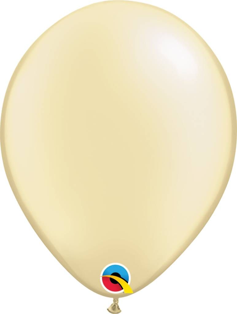 11&quot; Pearl Ivory Latex Balloon (Without Helium)