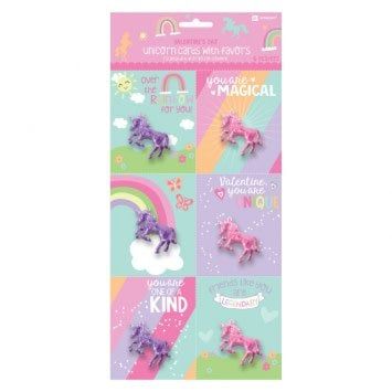 Unicorn Valentine Cards with Figurine