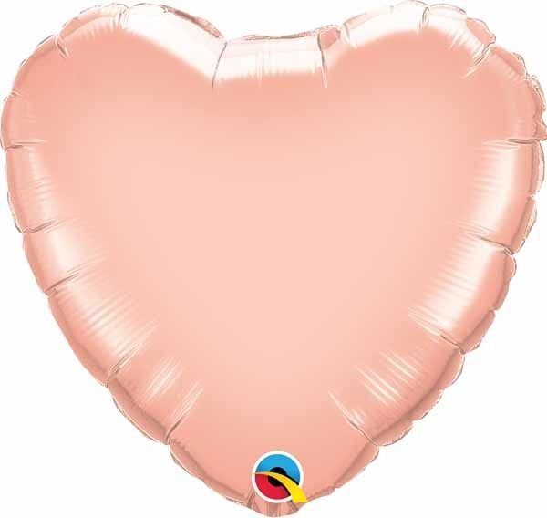 Rose Gold Heart 36&quot; Mylar Balloon