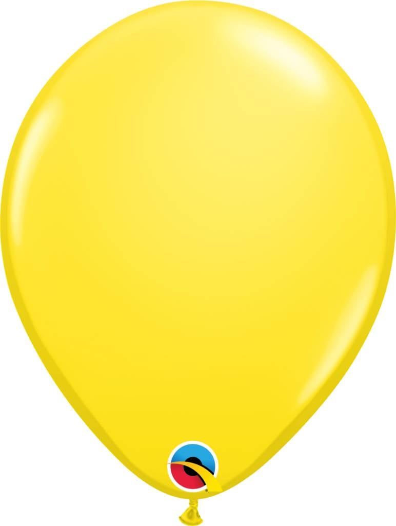 11&quot; Yellow Latex Balloon (Without Helium)