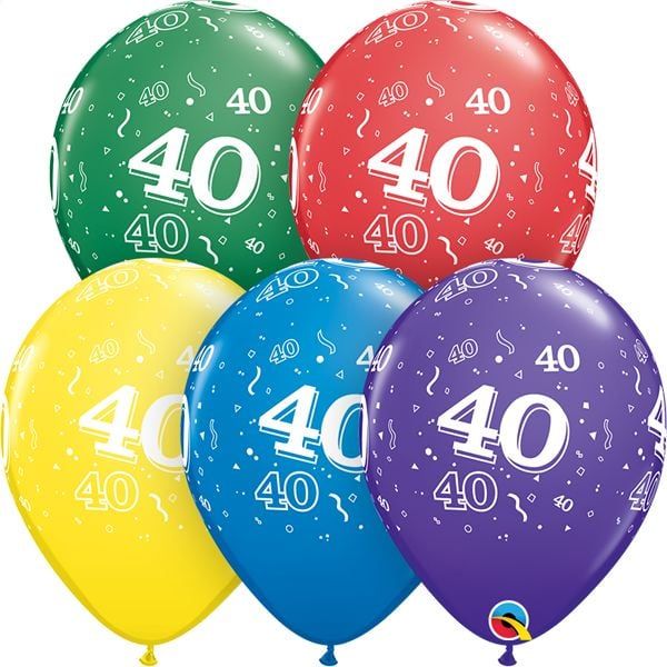11&quot; #40 Around Balloons (Without Helium)
