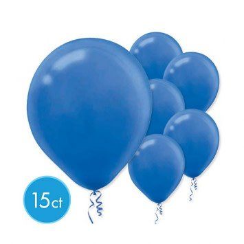 Bright Royal Blue 12&quot; Latex Balloons (15)