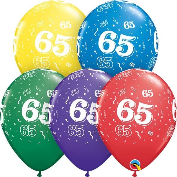 11&quot; #65 Around Balloons (Without Helium)