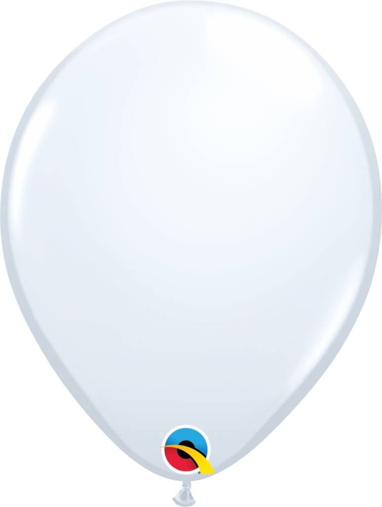 11&quot; White Qualatex Latex Balloon (Without Helium)