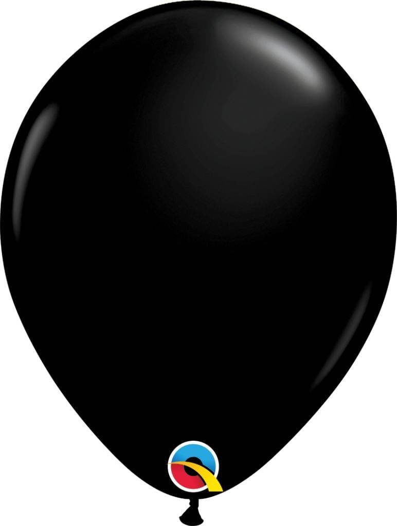 11&quot; Onyx Black Latex Balloon (Without Helium)