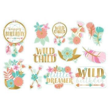 Boho Birthday Girl Value Pack Cutouts