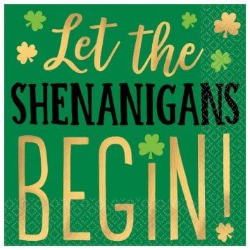 St. Patrick&#39;s Day Beverage Napkins (16)