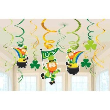 St. Patrick&#39;s Day Foil Swirl Value Pack (12)