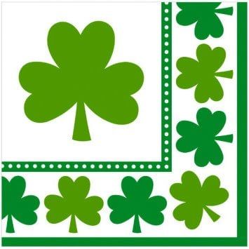 Lucky Shamrocks Luncheon Napkins (16)