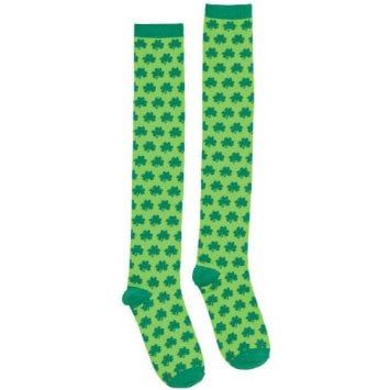St. Patrick&#39;s Day Knee High Socks - Shamrocks