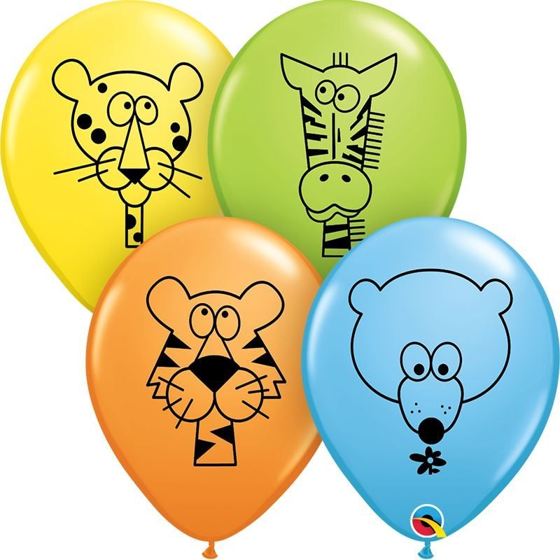 11&quot; Jungle Animals Balloon (Without Helium)